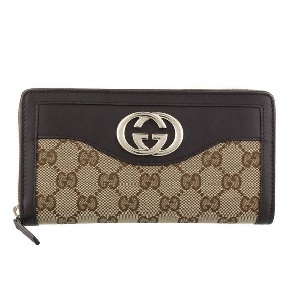 GUCCI Long Wallet Suki Beige Brown - Picture 1 of 4